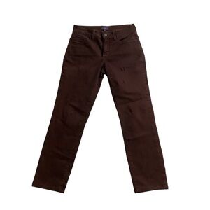 NYDJ Jeans Sz 4 Ankle Skinny Maroon